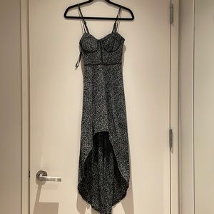 Gorgeous (sexy!) black and grey strappy dress